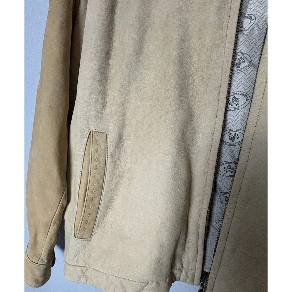 Nat Nast Luxury Soft Leather Suede  Distress Rockabilly-style Men’s Medium RARE